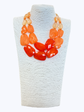 Acrylic Double Strand Short Necklace