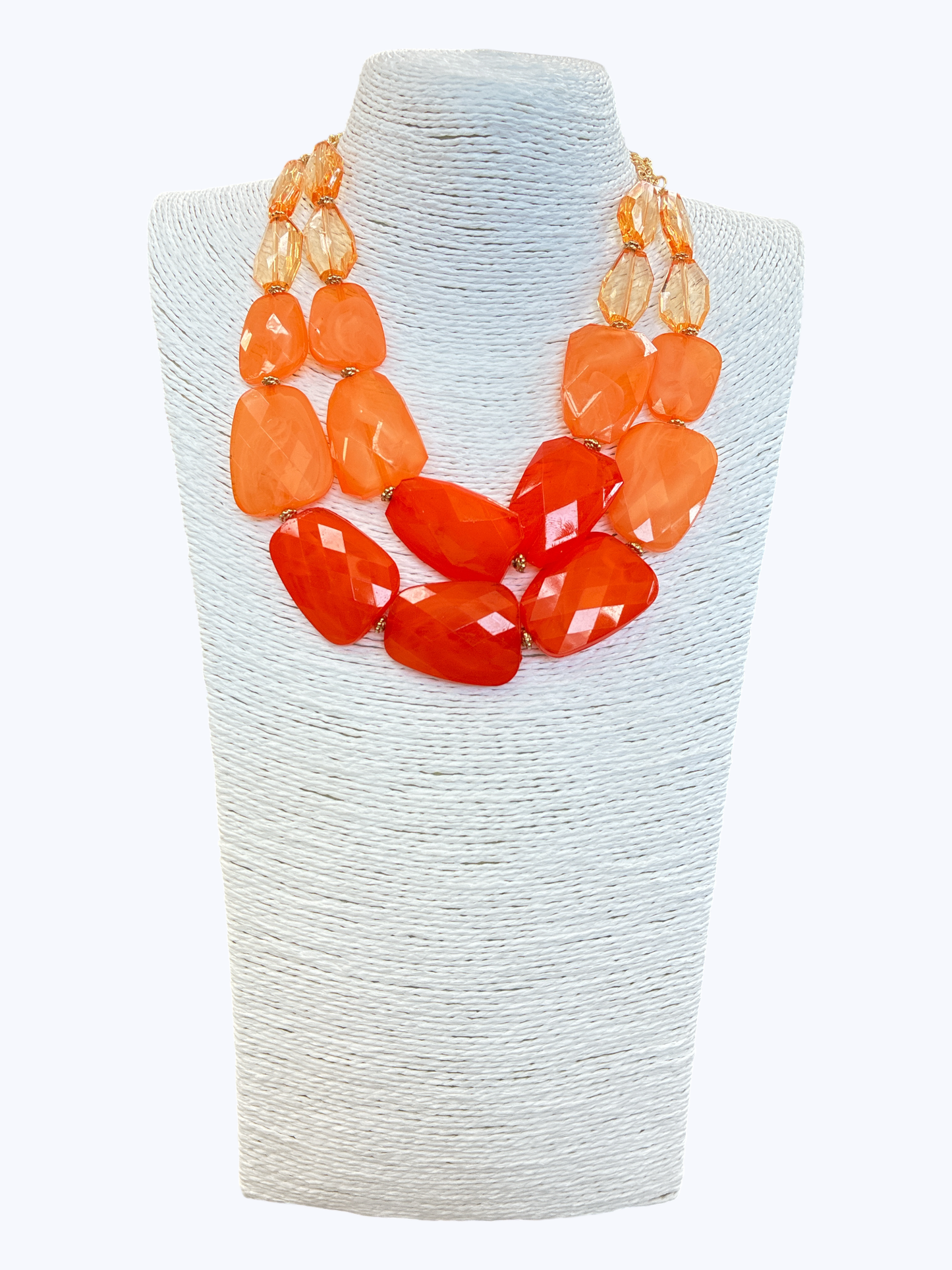 Acrylic Double Strand Short Necklace